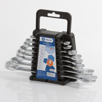 Набор ключей комбинированных КОБАЛЬТ 6,8,10,12,13,14,17,19 мм, 8 ШТ., держатель