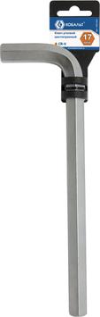 Ключ угловой шестигранный КОБАЛЬТ 17 мм Cr-V (1 шт.) подвес