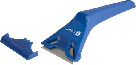 Скребок КОБАЛЬТ строительный, для гладких поверхностей, трапециевидное лезвие 19 мм, корпус из АБС пластика, блистер