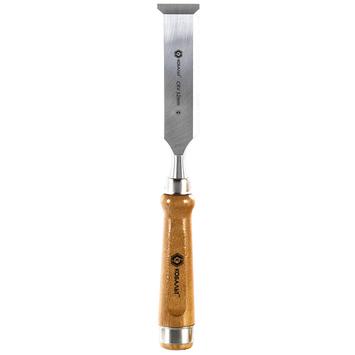 Стамеска плоская КОБАЛЬТ 32 х 140 мм, CR-V, деревянная рукоятка, подвес