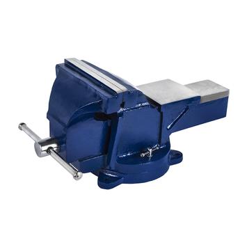 Тиски слесарные КОБАЛЬТ чугунные, ширина губок 200 мм, захват 220 мм, 28 кг, с наковальней, коробка