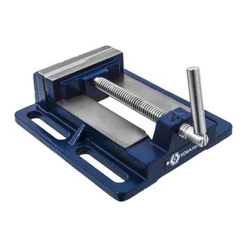 Тиски станочные КОБАЛЬТ чугунные, ширина губок 100 мм, захват 110 мм, 3 кг, коробка