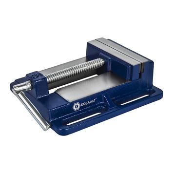 Тиски станочные КОБАЛЬТ чугунные, ширина губок 125 мм, захват 128 мм, 4.5 кг, коробка