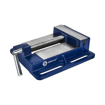 Тиски станочные КОБАЛЬТ чугунные, ширина губок 150 мм, захват 150 мм, 6.3 кг, коробка