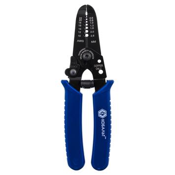 Электропассатижи КОБАЛЬТ 170 мм, снятие изоляции с проводов сечением 0.6-2.6 мм, блистер