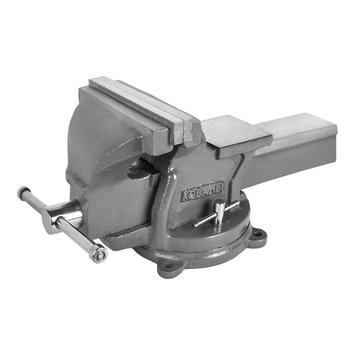 Тиски слесарные КОБАЛЬТ стальные, ширина губок 200 мм, захват 200 мм, 18.2 кг, с наковальней, поворотные, коробка