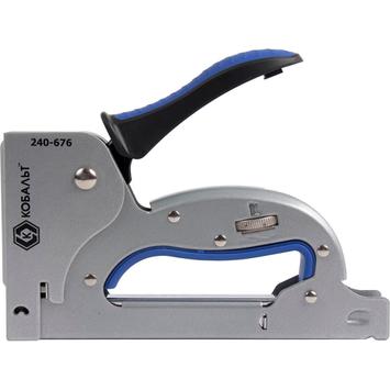 Степлер механический КОБАЛЬТ скобы 6-14мм, тип 140, цел/мет. корпус, рег.удара, увел.магазин, индикатор перезарядки