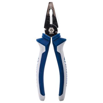 Пассатижи КОБАЛЬТ 180 мм, 2-х компонентные рукоятки, HCS, подвес