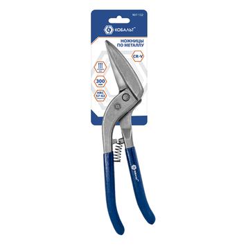 Ножницы по металлу КОБАЛЬТ "Pelikan" 300 мм, CR-V, подвес