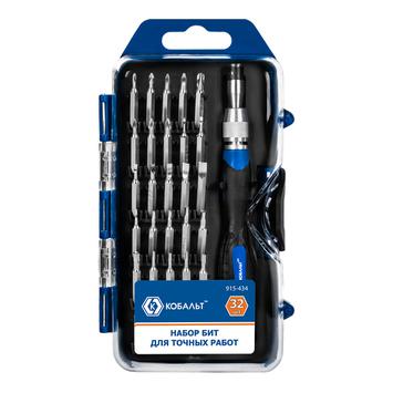Набор бит с рукояткой КОБАЛЬТ 32 пр., CR-V